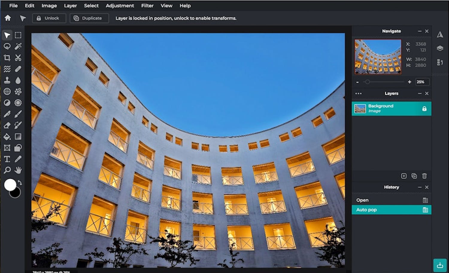Pixlr Editor Bildbehandling på nätet i Pixlr